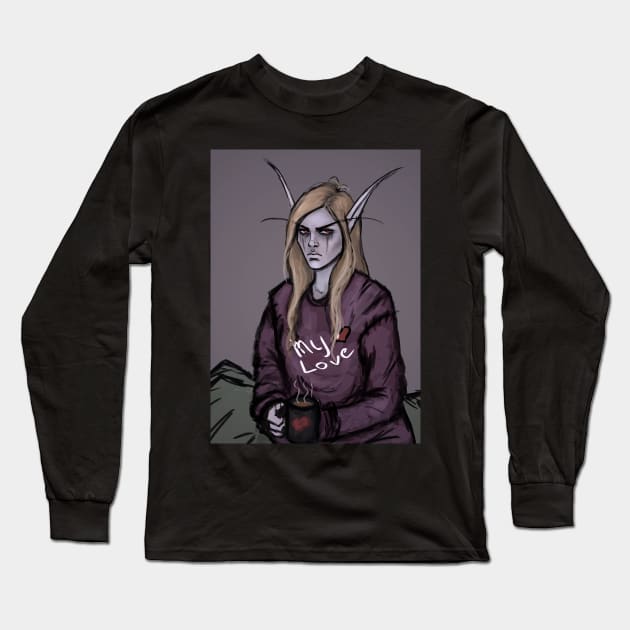 Sylvanas Windrunner Long Sleeve T-Shirt by ElireRahael